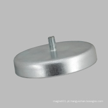 D40 Ferrite Magnet Base Redonda com Rosca Rod